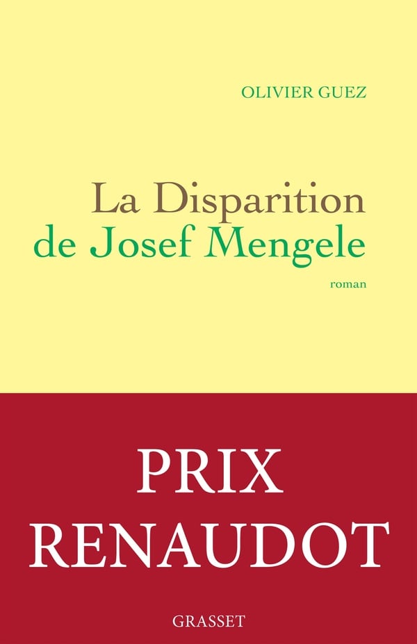 La disparition de Josef Mengele - Cover