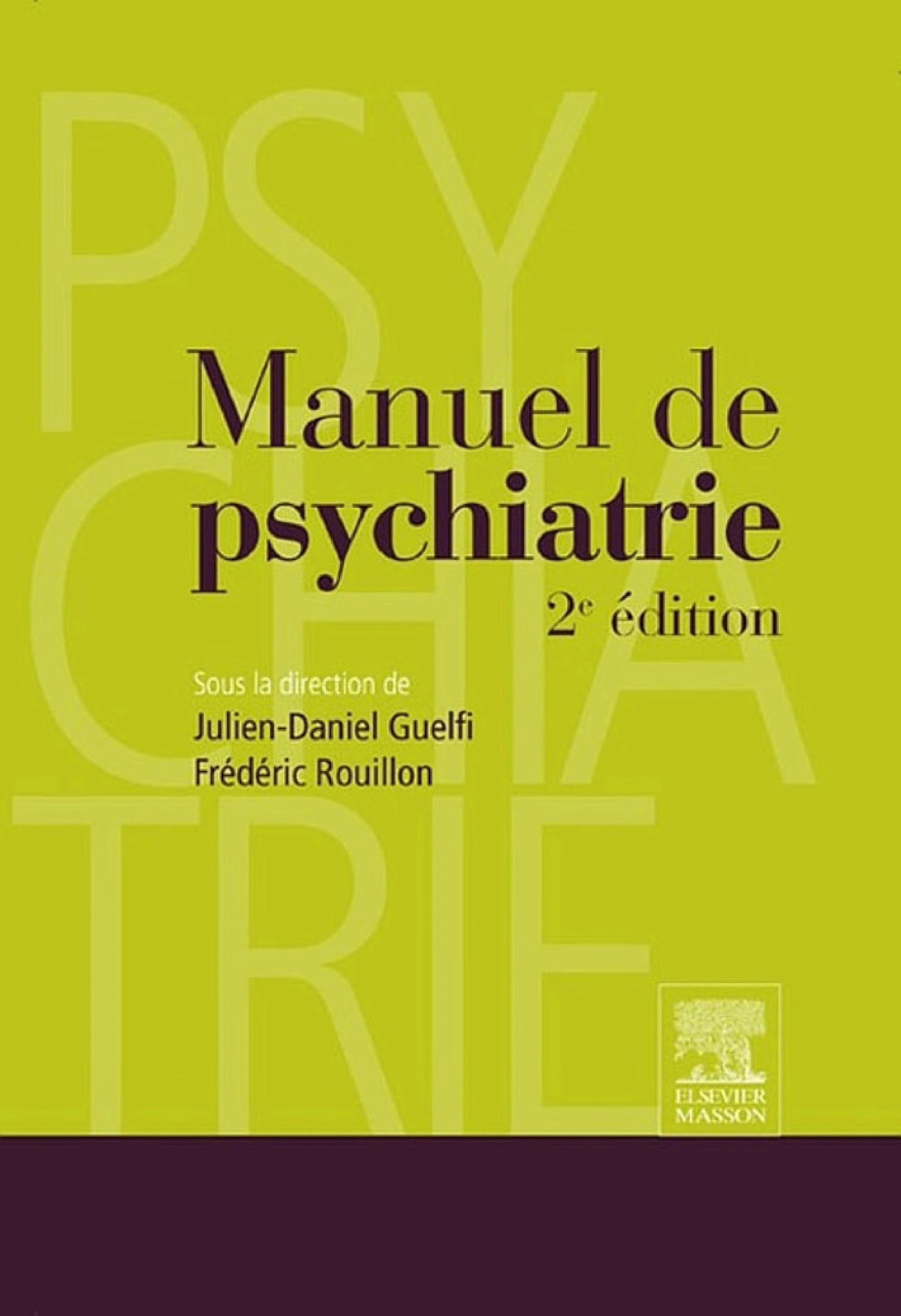 Manuel de psychiatrie - Cover