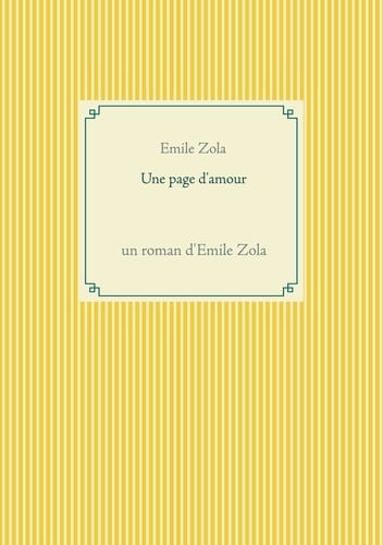 Une page d'amour - Cover