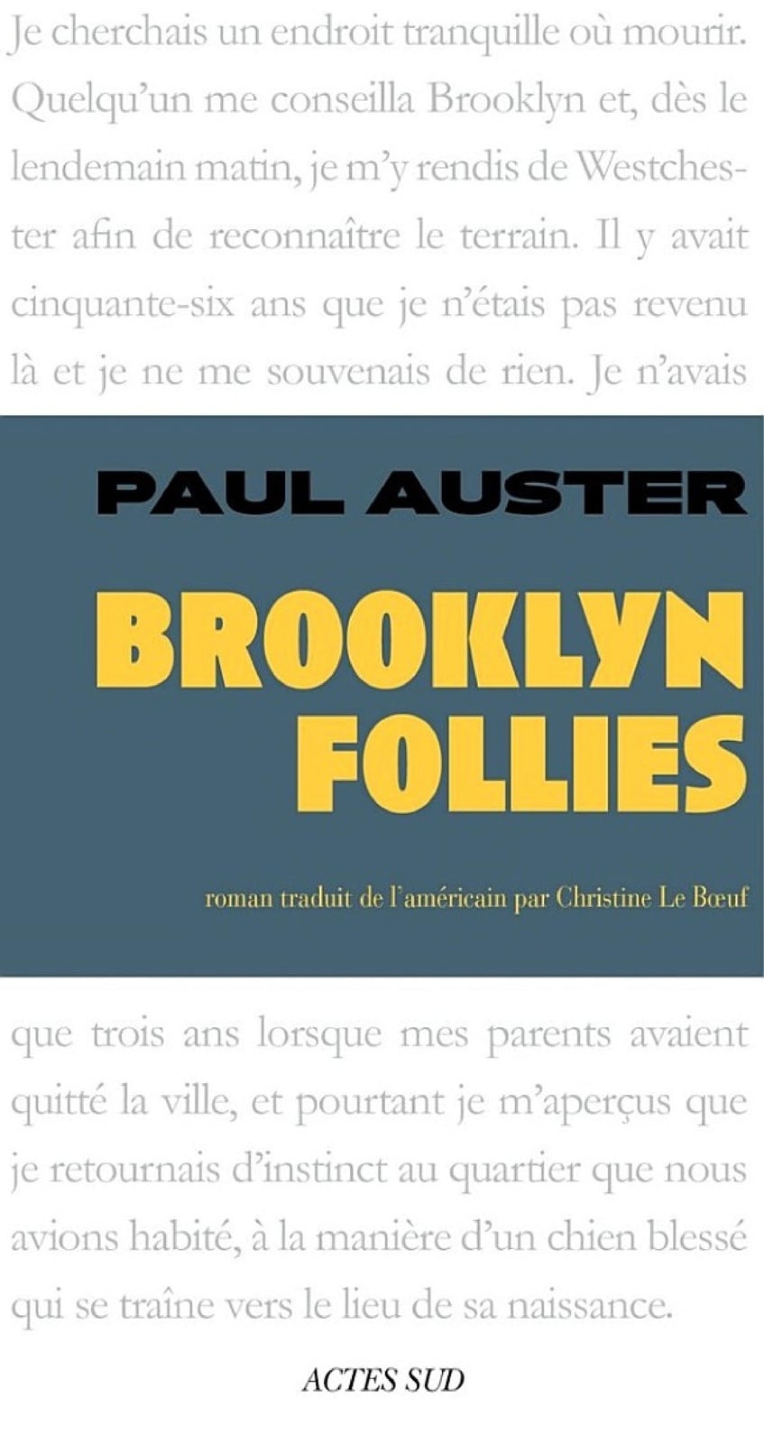Brooklyn Follies - Cover