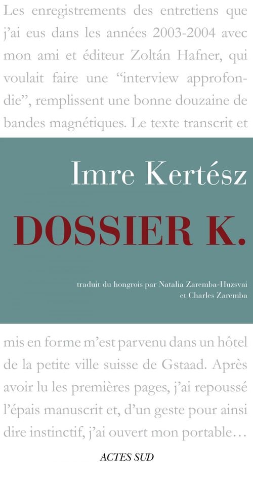 Dossier K. - Cover