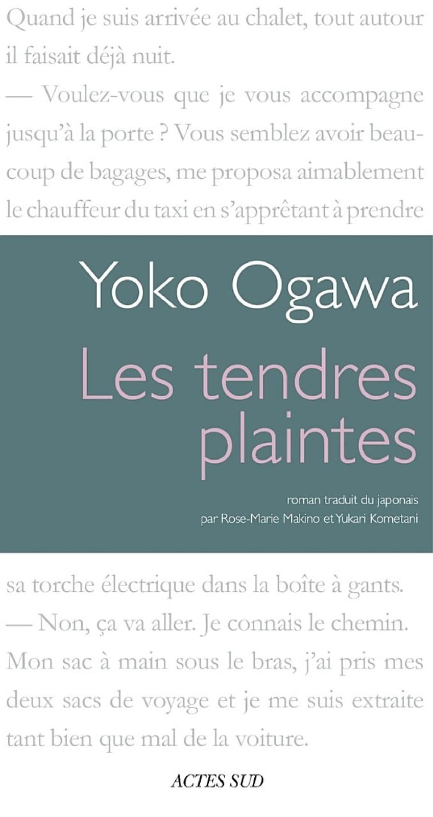 Les Tendres plaintes - Cover