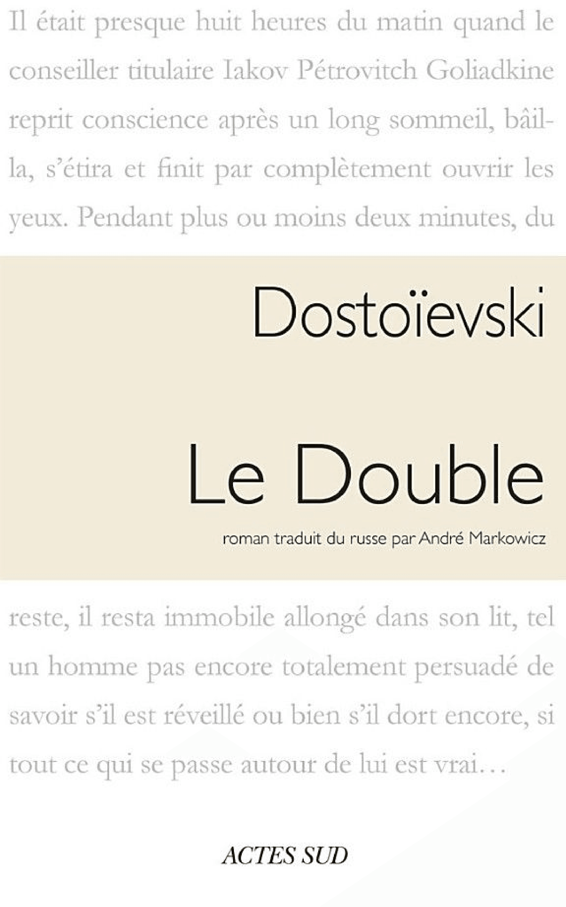 Le double - Cover