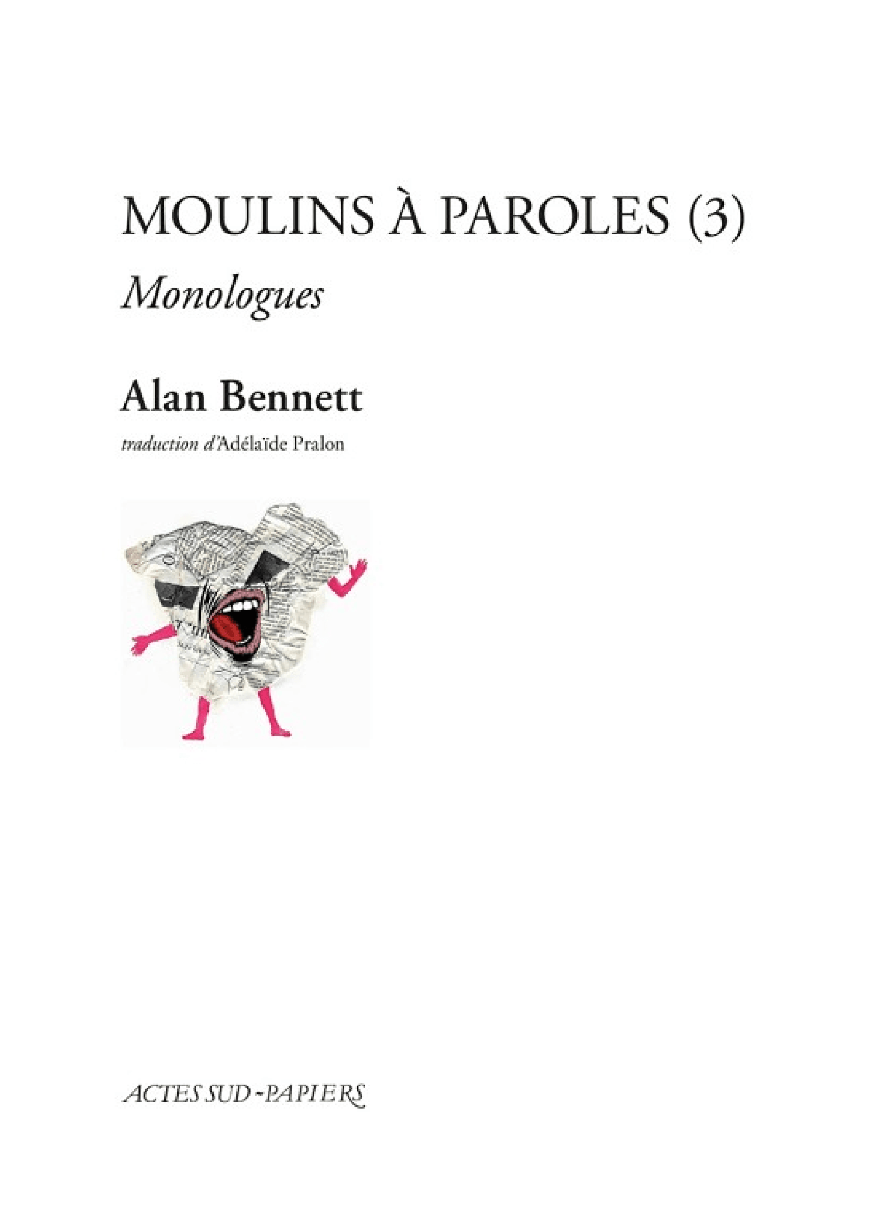 Moulins à paroles (3) - Cover