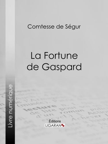 La Fortune de Gaspard - Cover