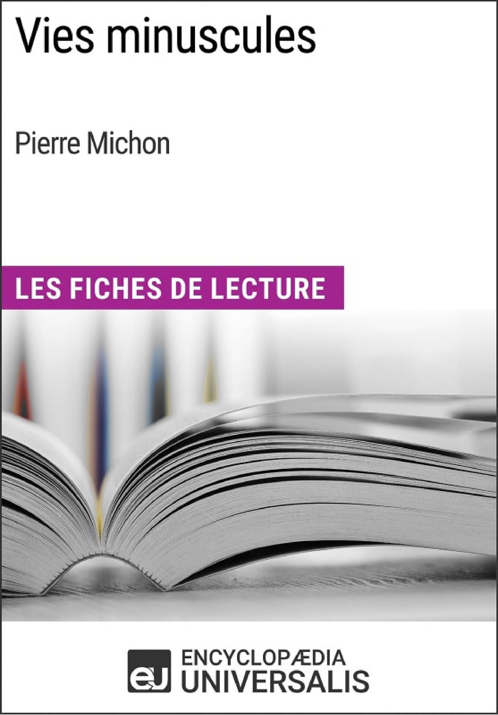 Vies minuscules de Pierre Michon - Cover