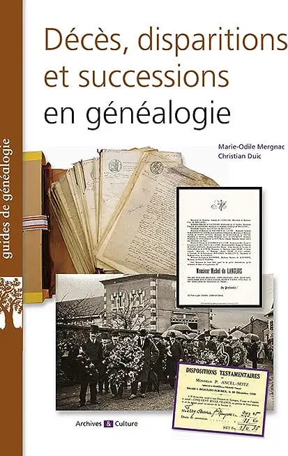 Décès, disparitions et successions en généalogie les basiques de la généalogie - Cover