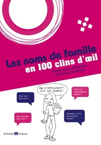 Les noms de famille en 100 clins d'oeil - Cover