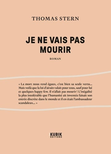 Je ne vais pas mourir - Cover