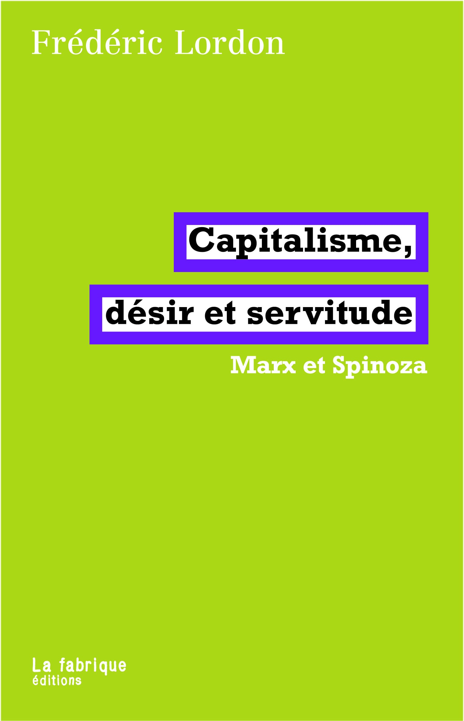 Capitalisme, désir et servitude - Cover