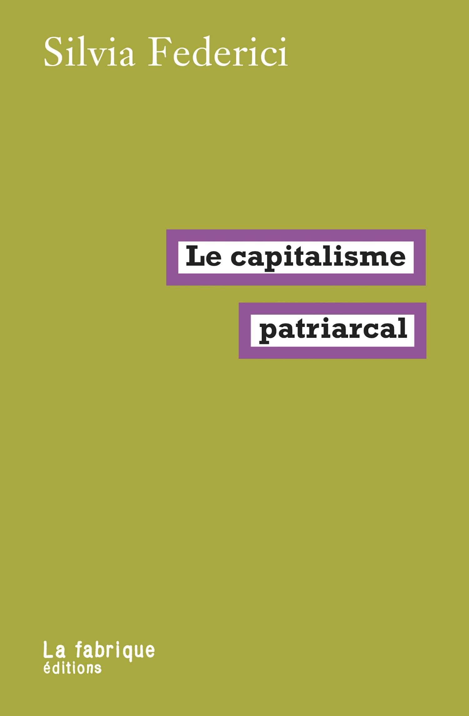Le capitalisme patriarcal - Cover
