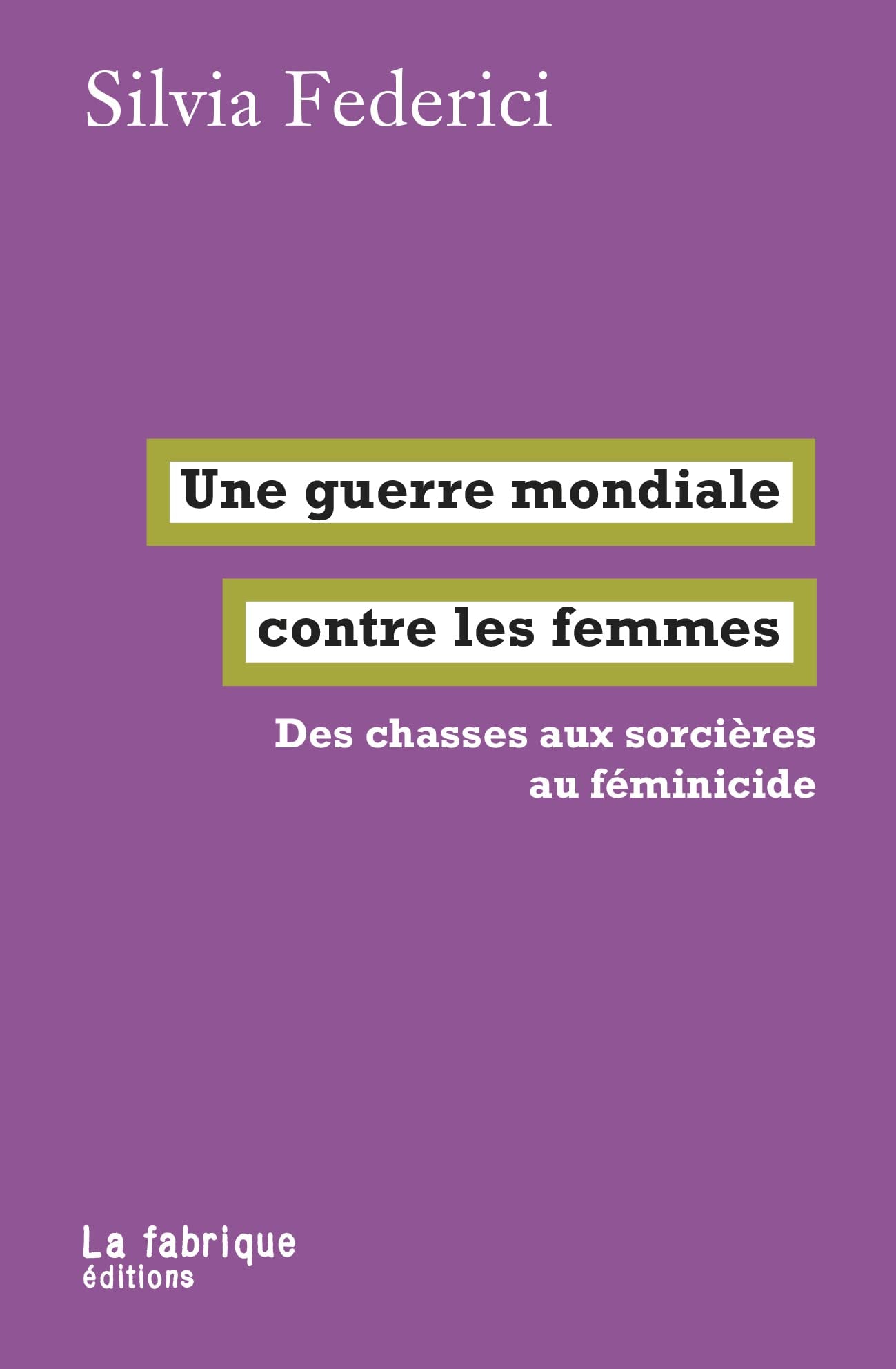 Une guerre mondiale contre les femmes - Cover