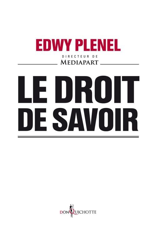 Le Droit de savoir - Cover