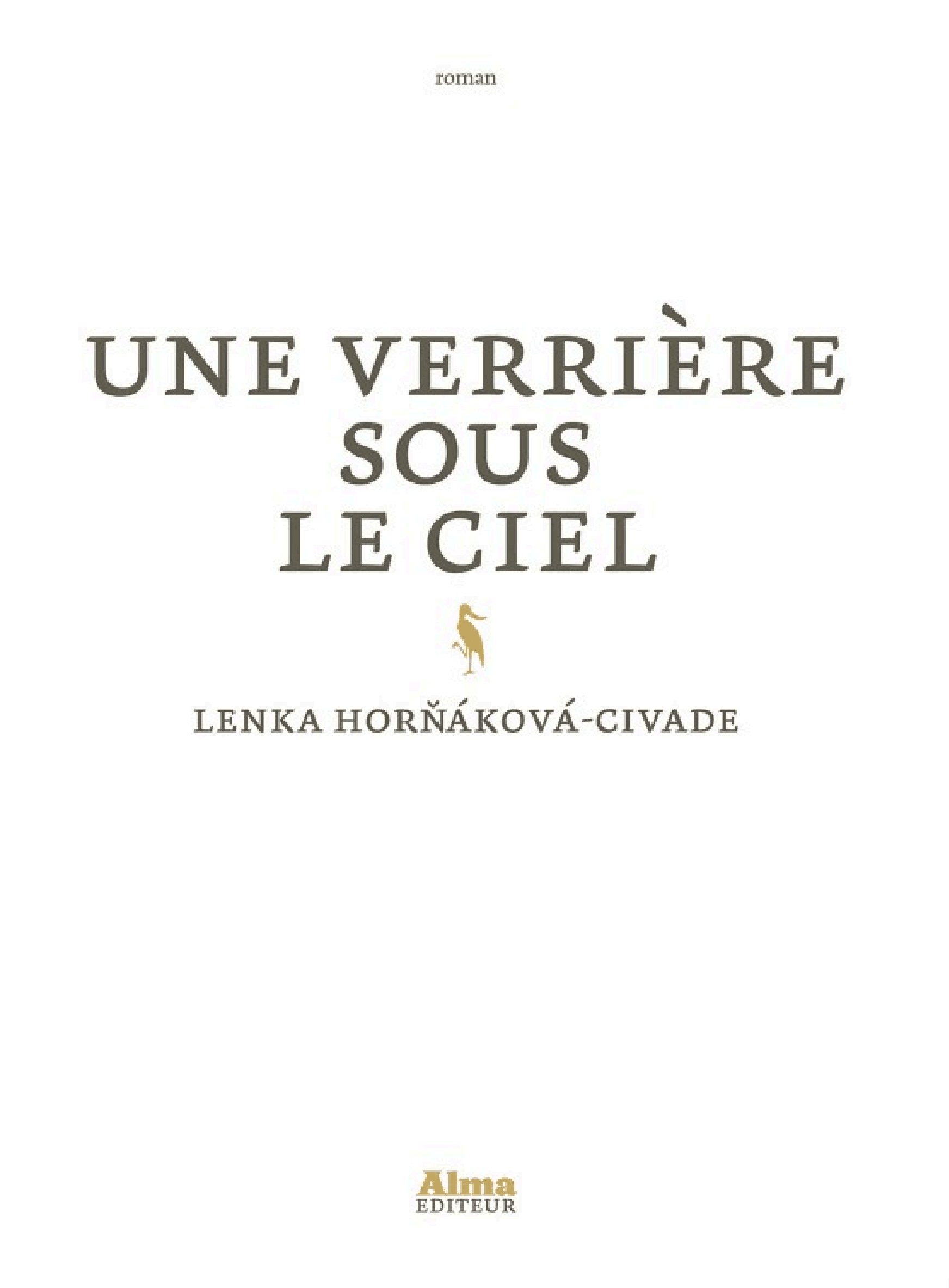 Une Verrière sous le ciel - Cover