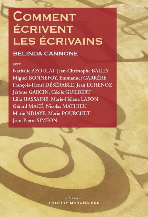 Comment écrivent les écrivains - Cover