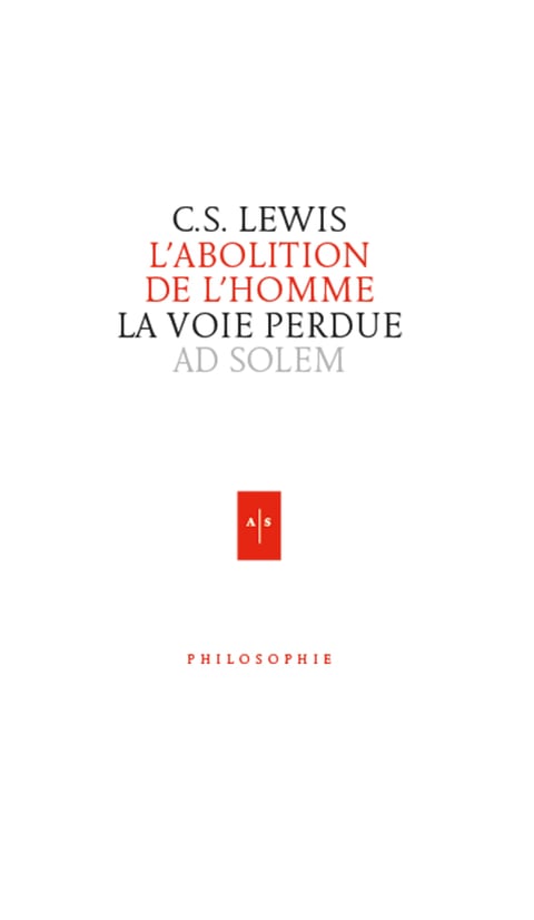 L'abolition de l'homme - Cover