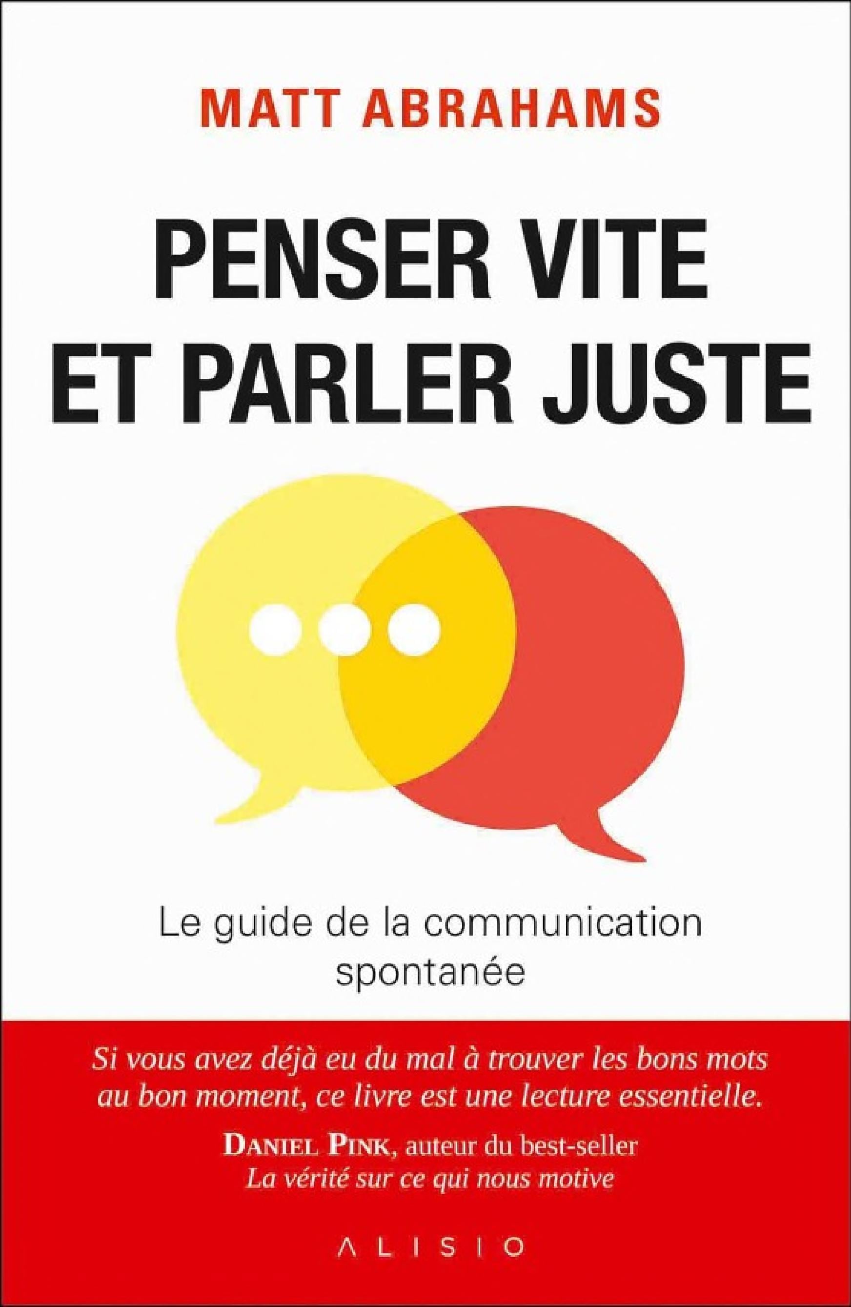 Penser vite et parler juste - Cover