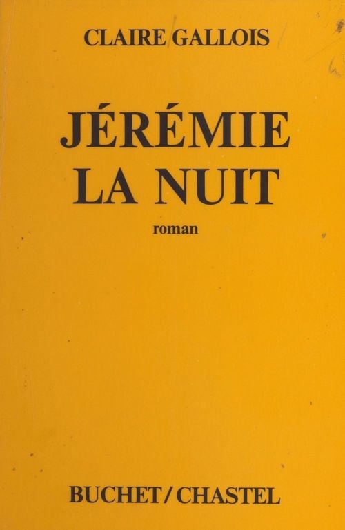 Jérémie la nuit - Cover
