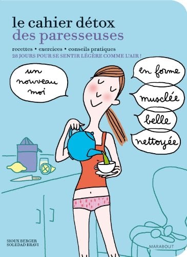 Le cahier détox des paresseuses - Cover