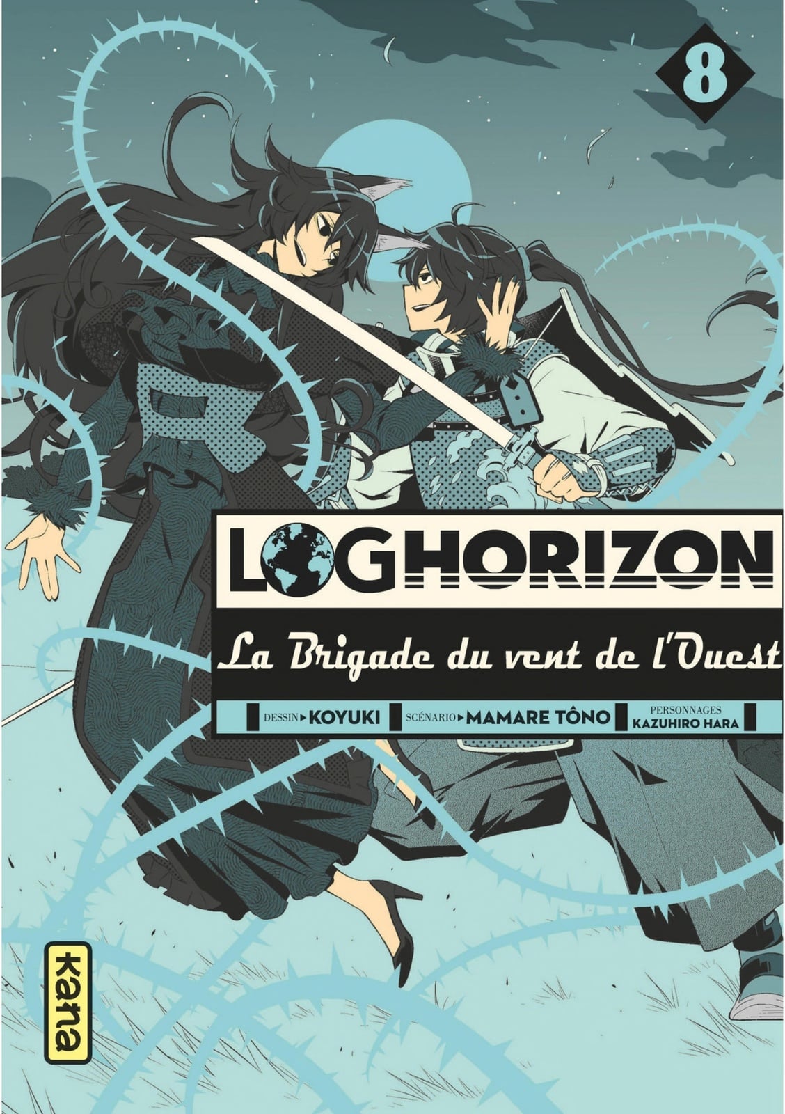 Log Horizon la brigade du vent de l'ouest - Tome 8 - Cover