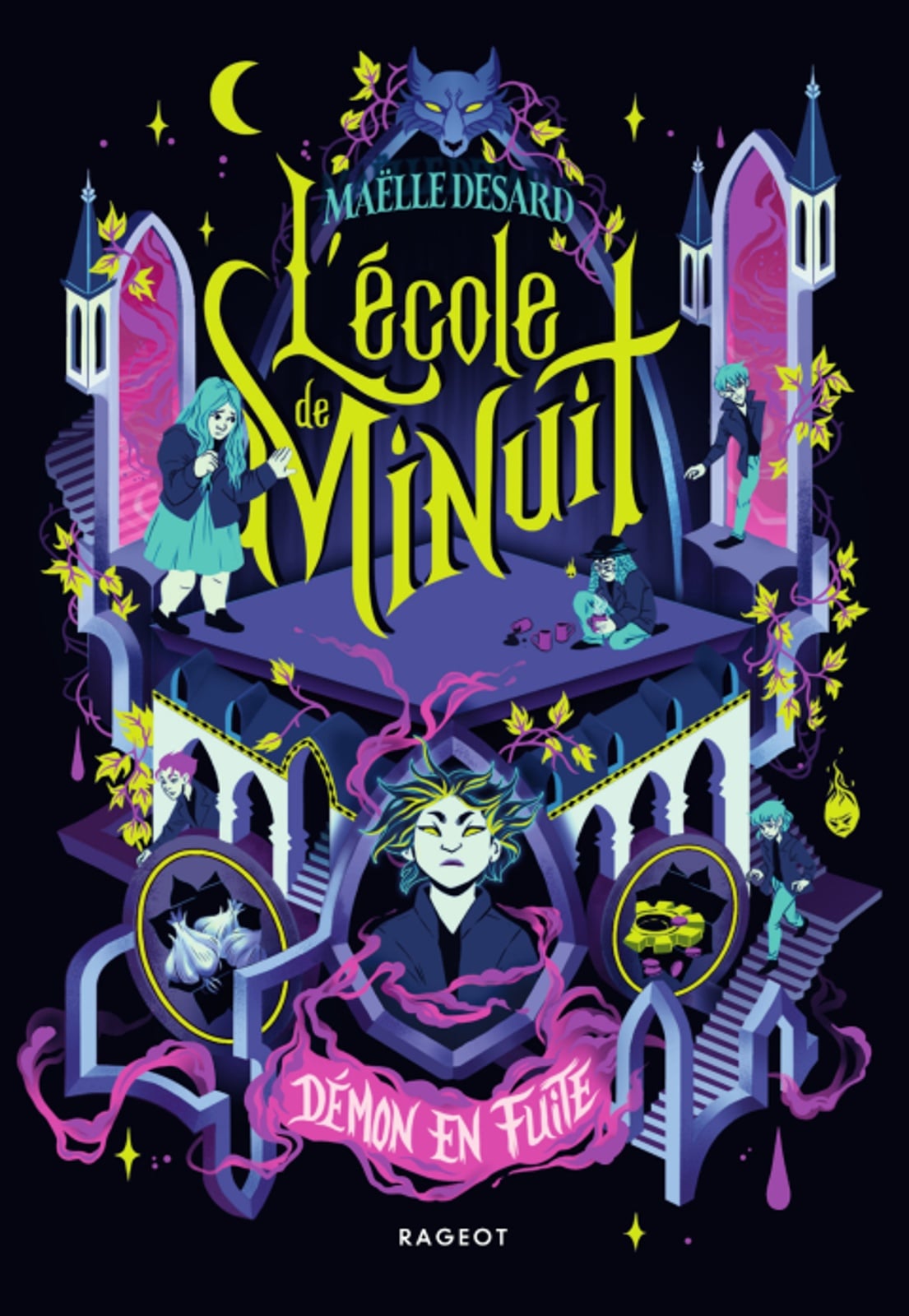 L'école de minuit - Tome 2, Démon en fuite - Cover