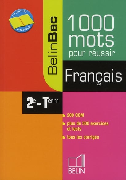 1000 mots pour réussir français - Cover