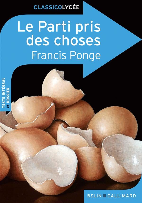 Le parti pris des choses - Cover