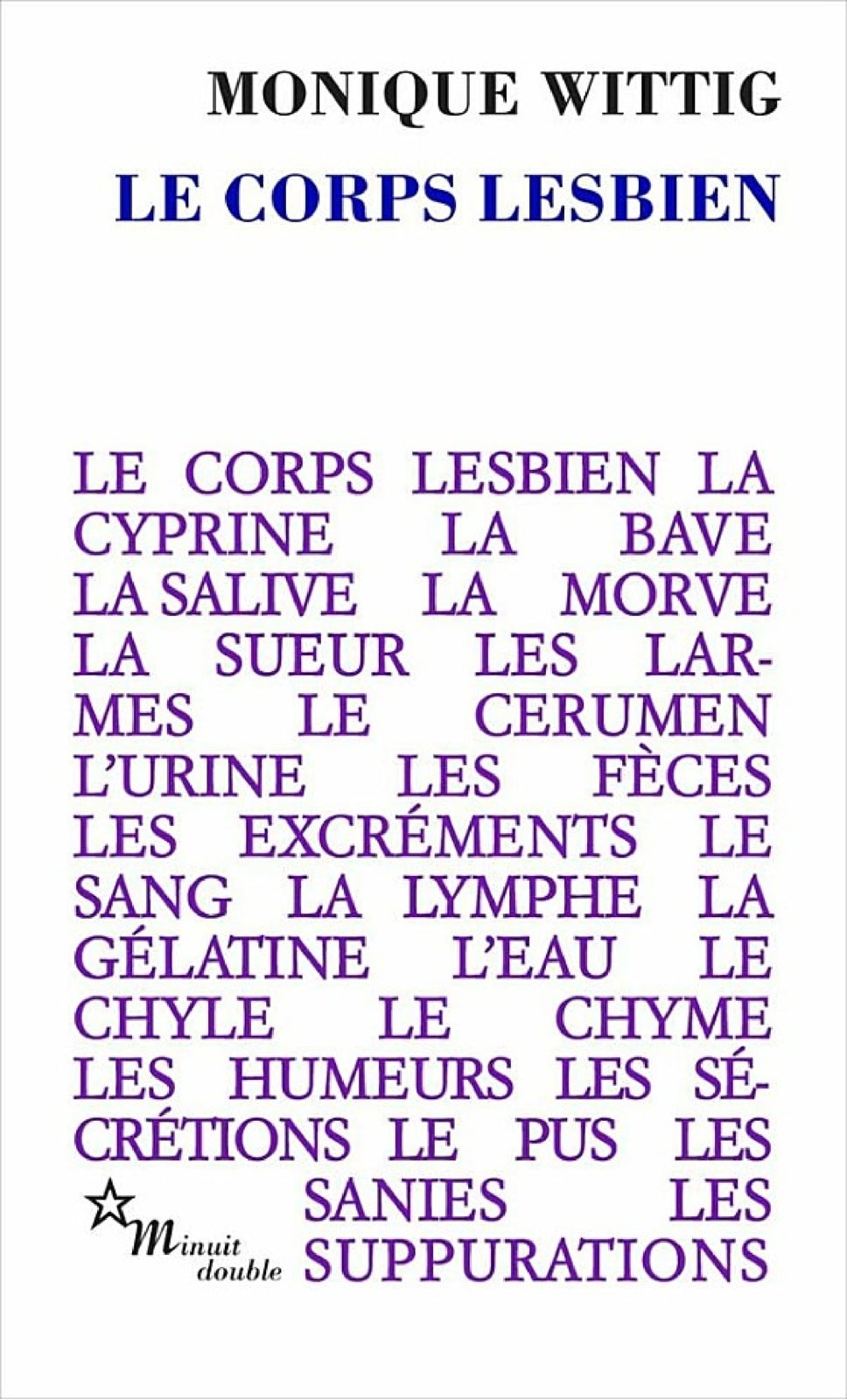 Le Corps lesbien - Cover