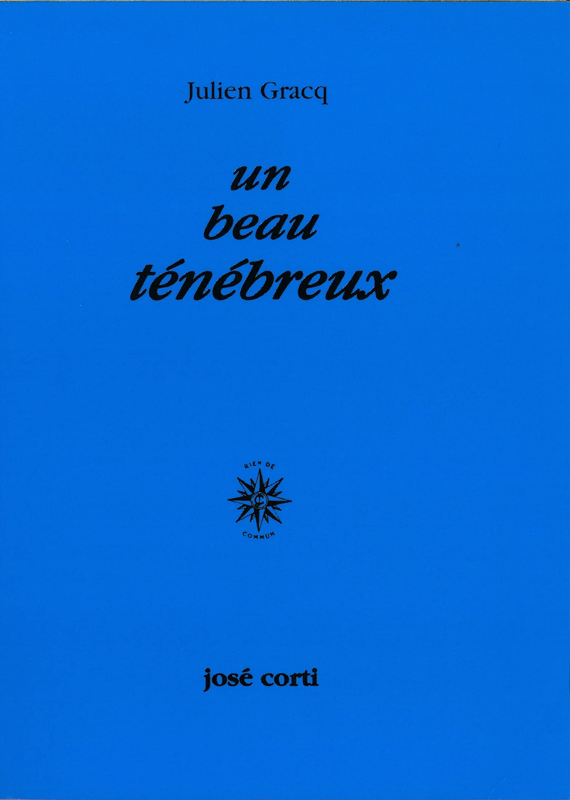 Un beau ténébreux - Cover