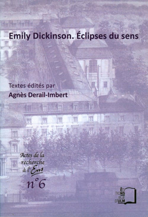 Emily Dickinson. Éclipses du sens - Cover