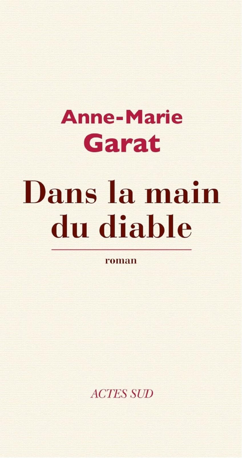 Dans la main du diable - Cover