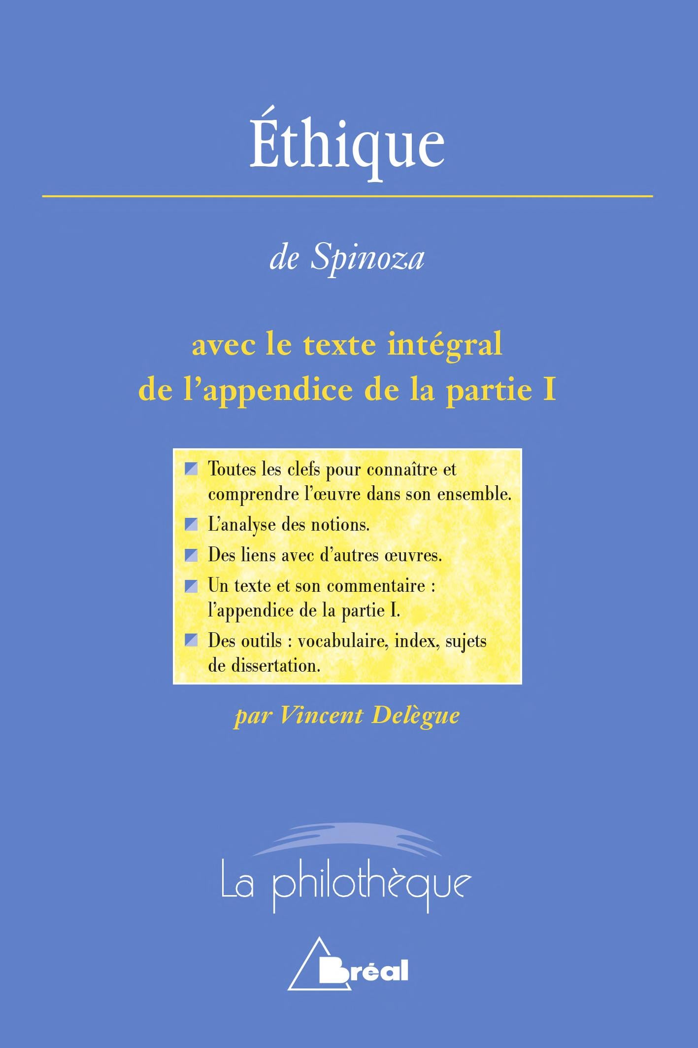 Ethique - Spinoza - Cover