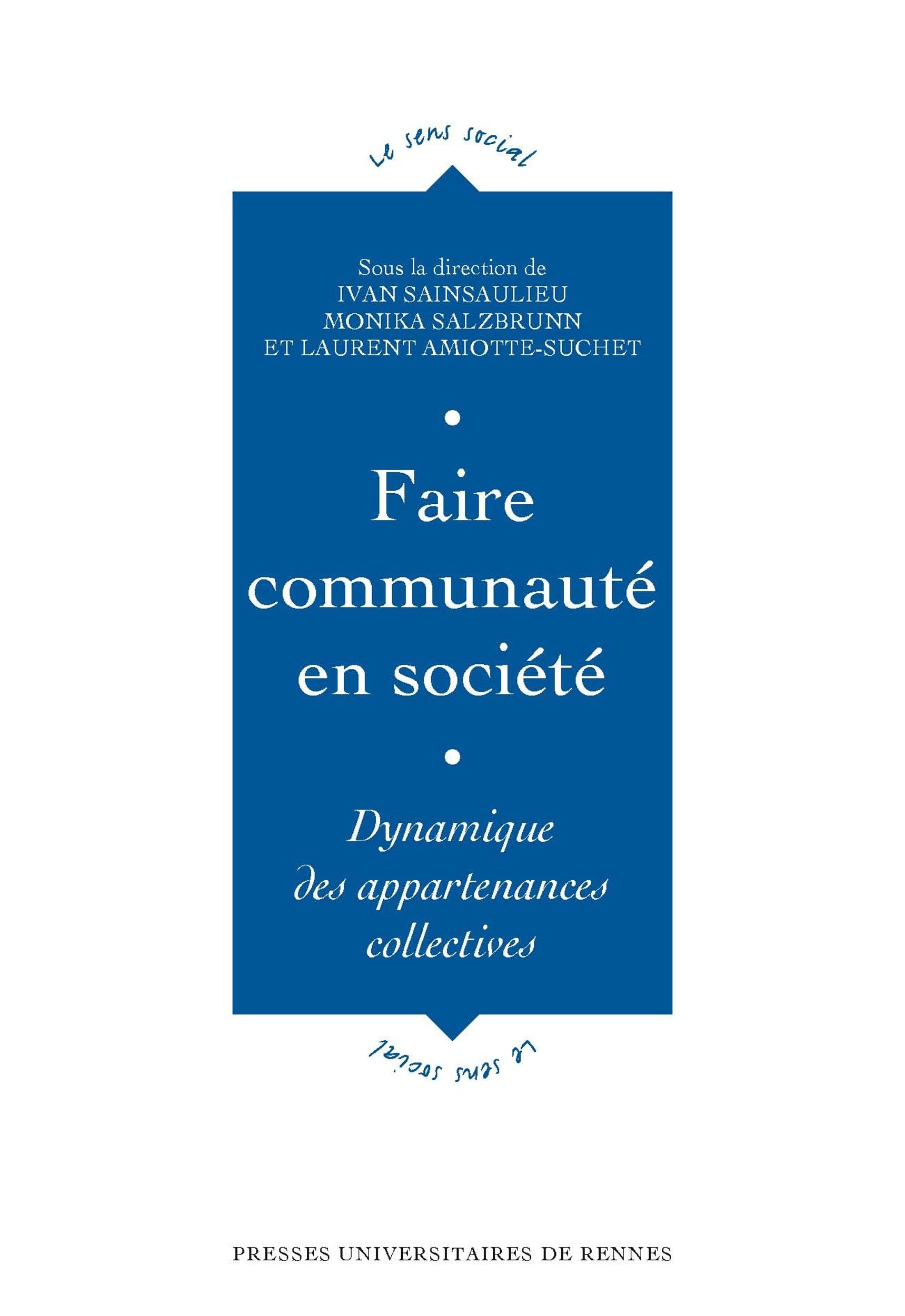 Faire communauté en société - Cover
