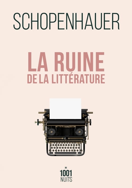 La ruine de la littérature - Cover