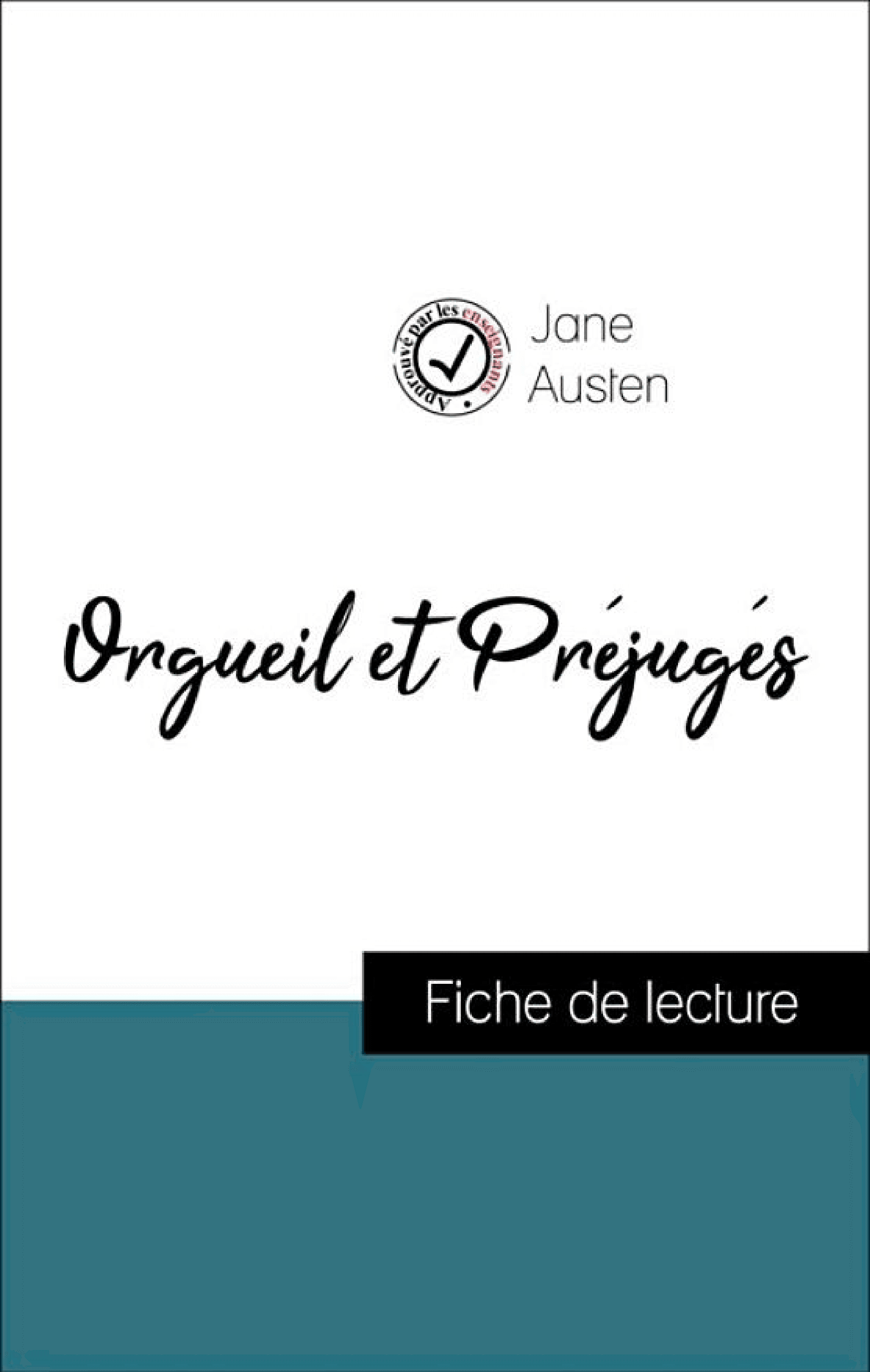 Orgueil et Préjugés de Jane Austen (fiche de lecture de référence) - Cover