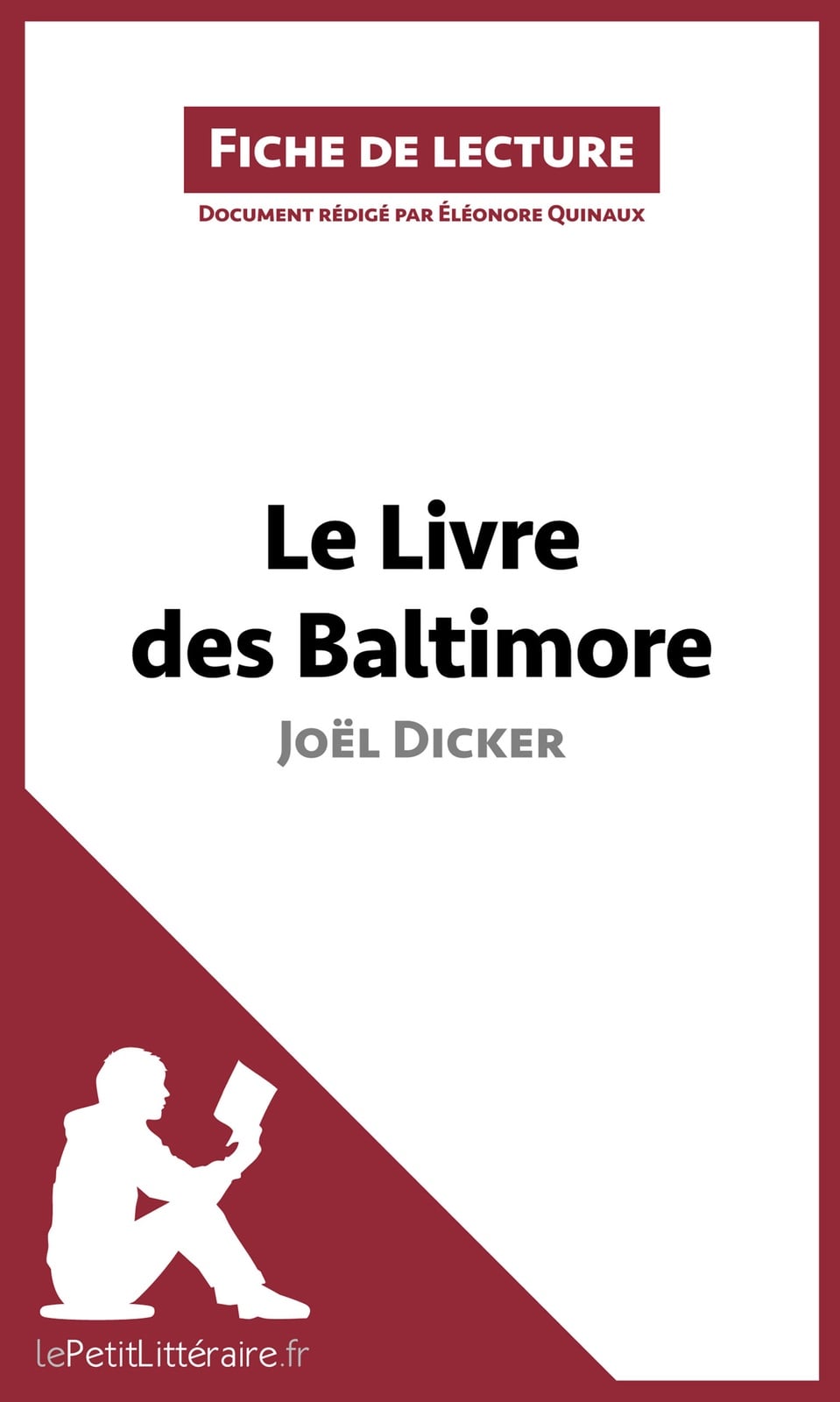 Le Livre des Baltimore de Joël Dicker (Fiche de lecture) - Cover
