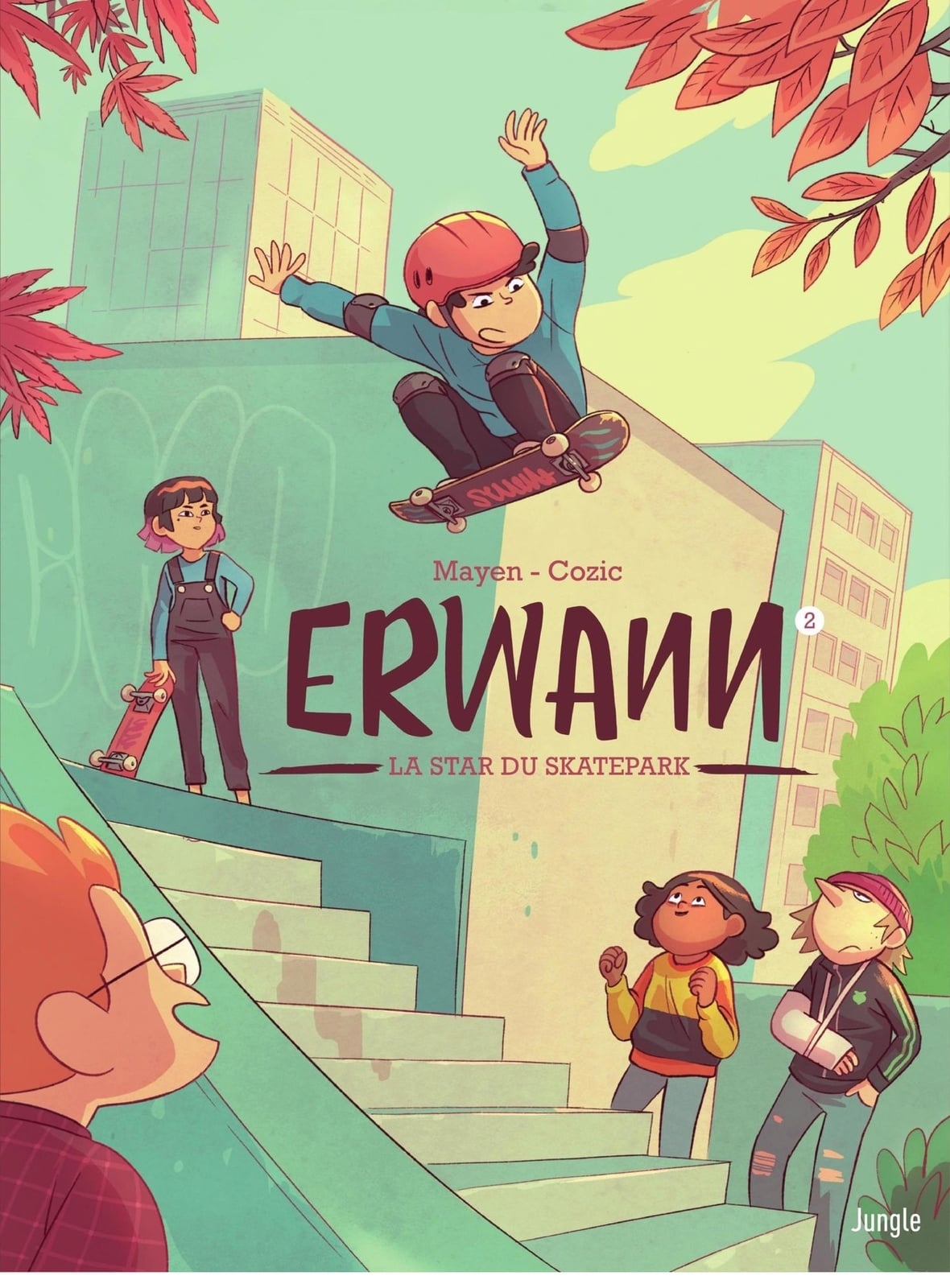 Erwann - Tome 2 - La star du skatepark - Cover