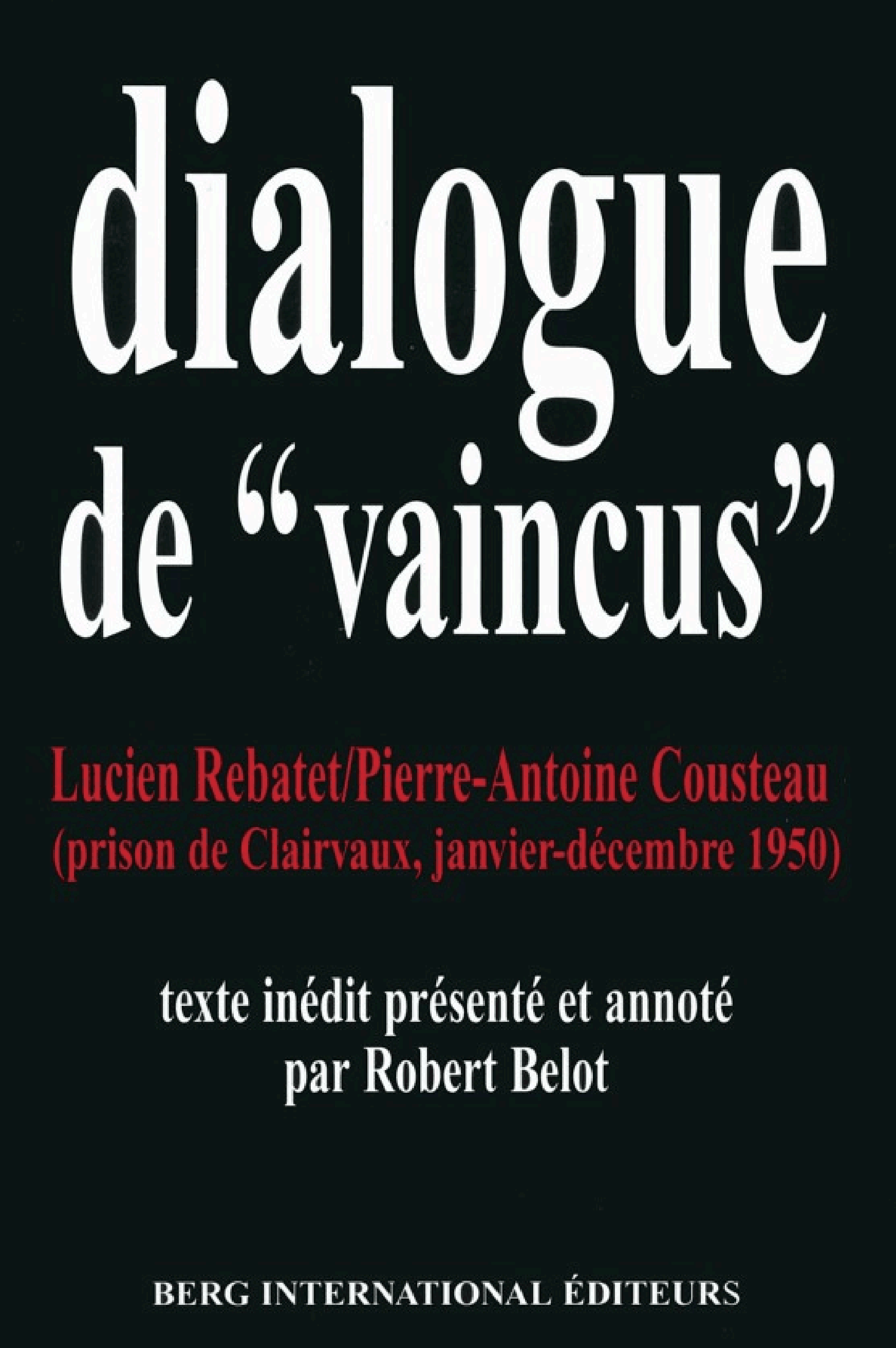 Dialogues de 'vaincus' - Cover
