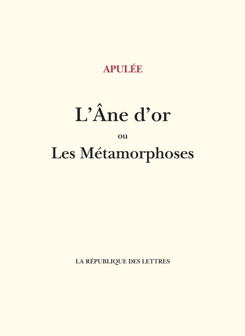 L'Âne d'or ou Les Métamorphoses - Cover