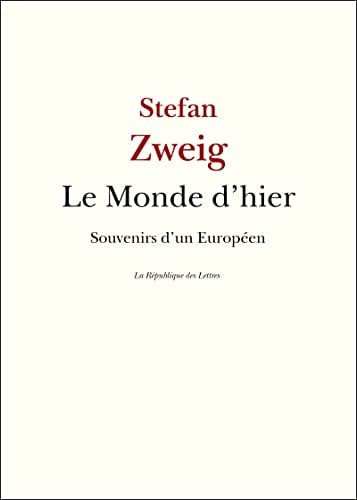 Le Monde d'hier - Cover