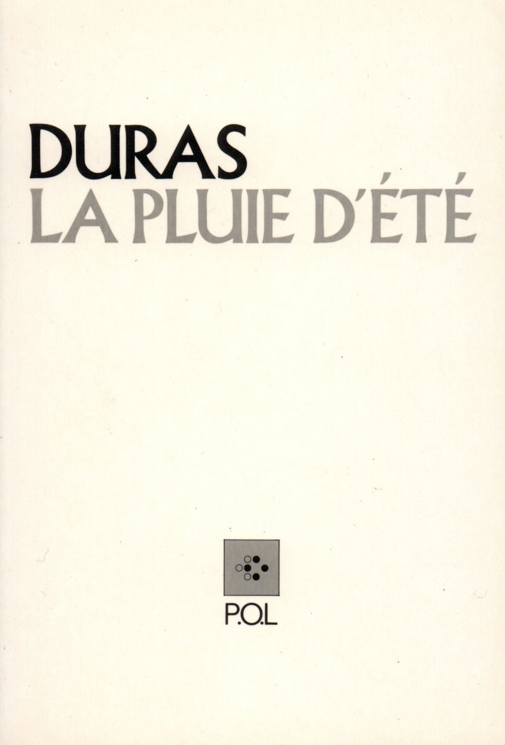 La Pluie d'été - Cover