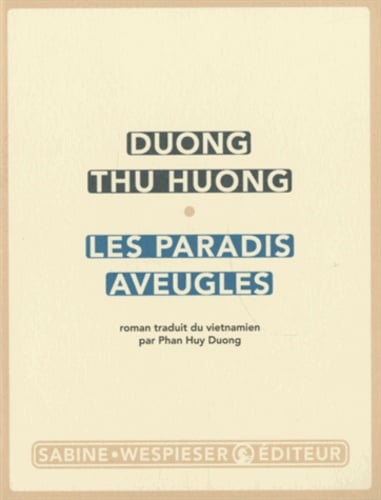 Les Paradis aveugles - Cover