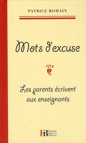 Mots d'excuses - Cover