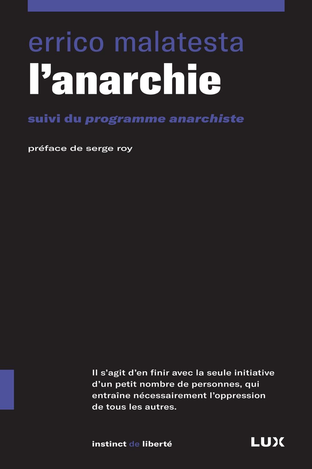 L'anarchie - Cover