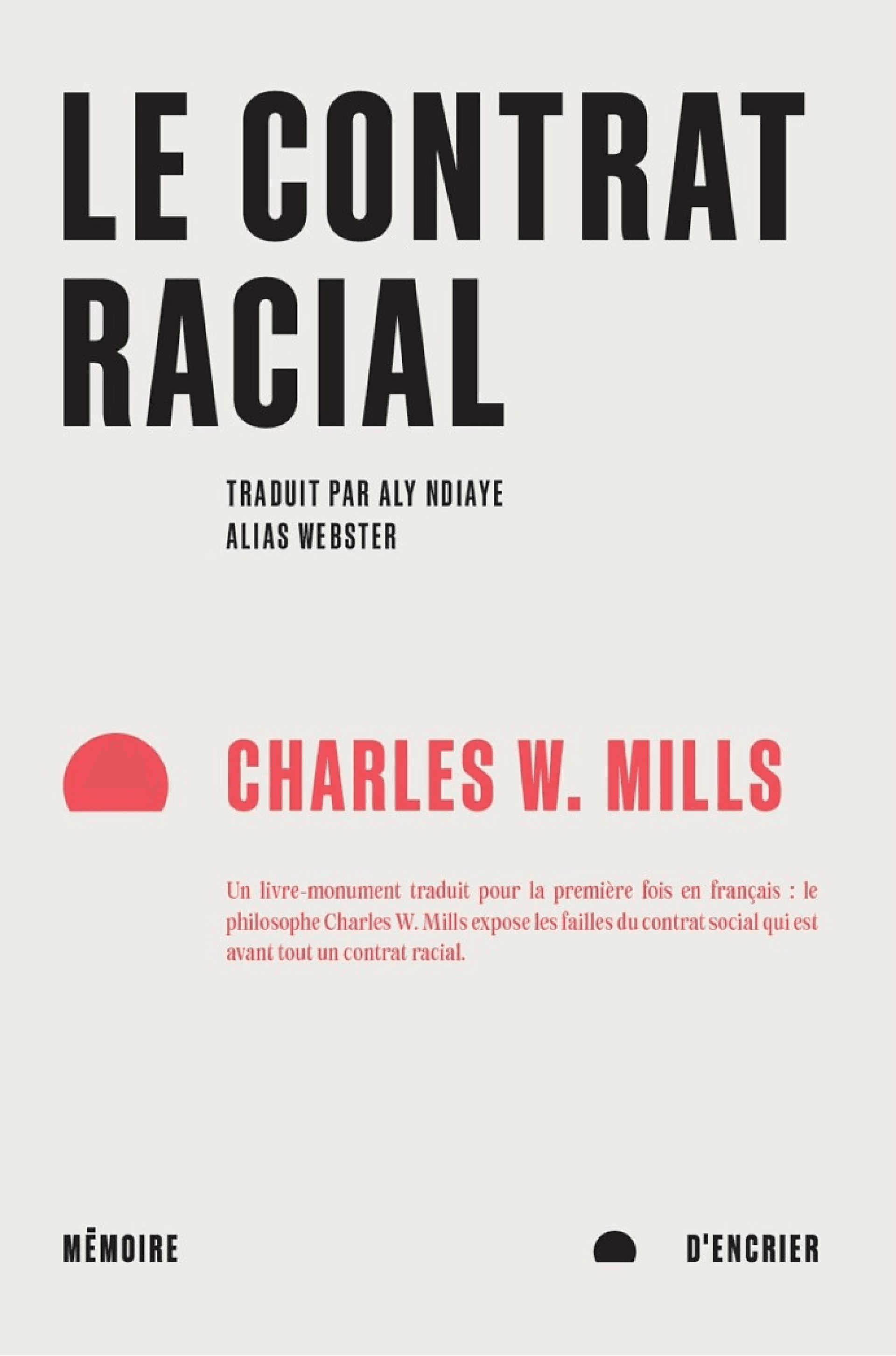 Le contrat racial - Cover