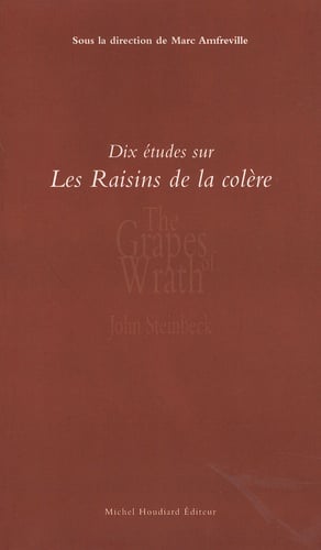 Dix études sur Les raisins de la colère de John Steinbeck - Cover