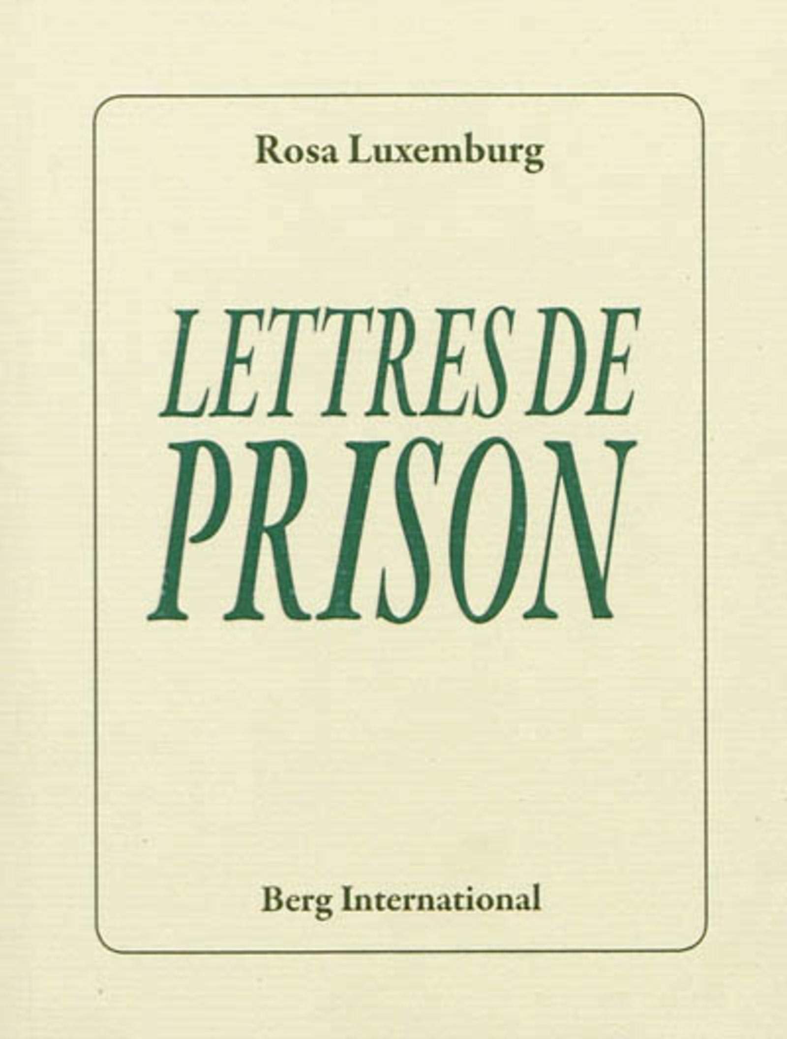 Lettres de prison - Cover