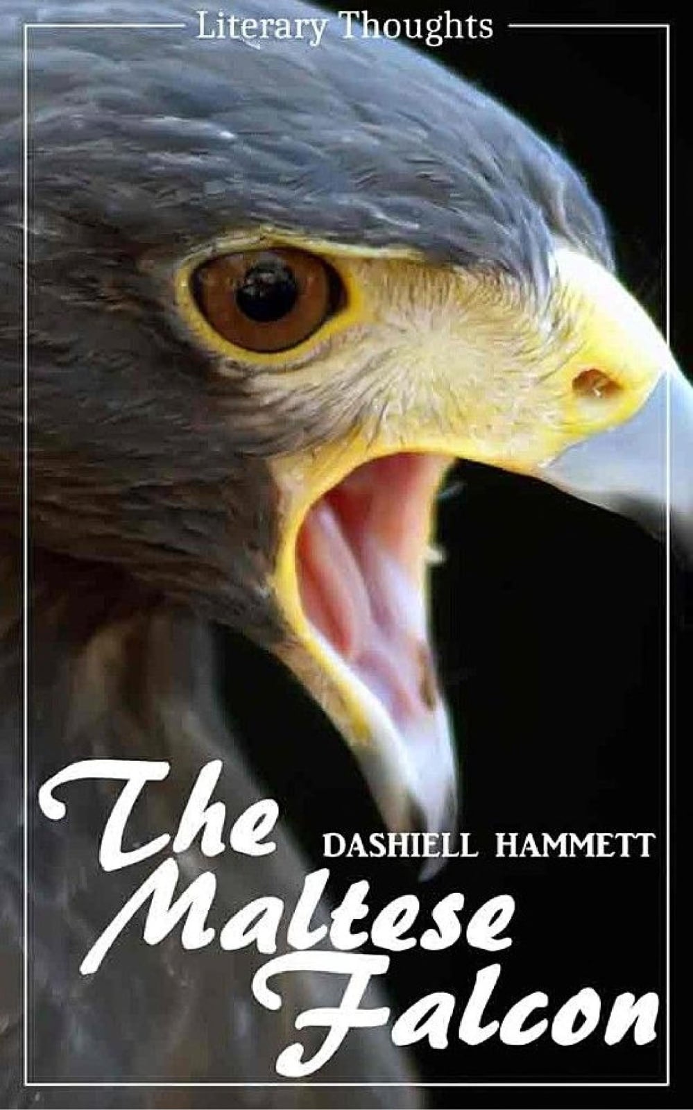 The Maltese Falcon (Dashiell Hammett) - illustrated - (Literary Thoughts Edition) - Cover
