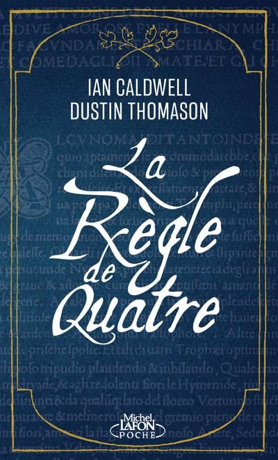 La règle de quatre - Cover