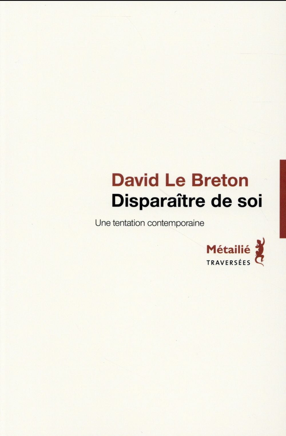 Disparaître de soi - Cover
